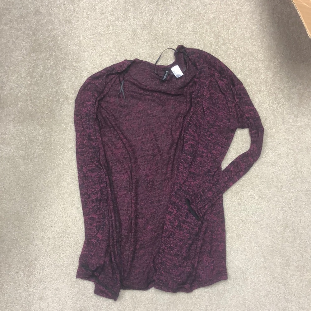 H&M pink and black cardigan